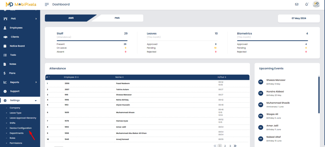 Device Configuration